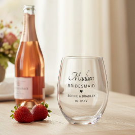 Vaso De Vino Novia Personalizada Fiesta de Matrimonio