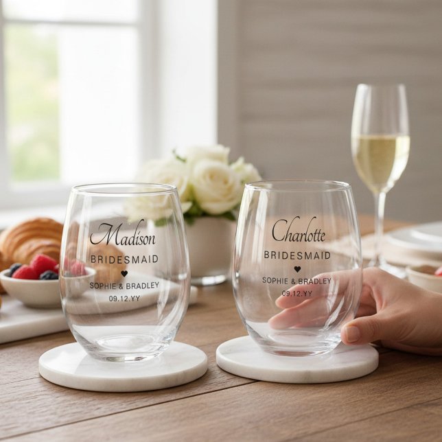Vaso De Vino Novia Personalizada Fiesta de Matrimonio (Subido por el creador)