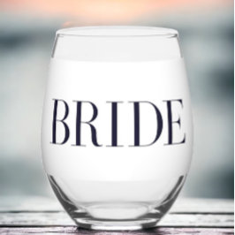 Vaso De Vino Novia Personalizada Moderna