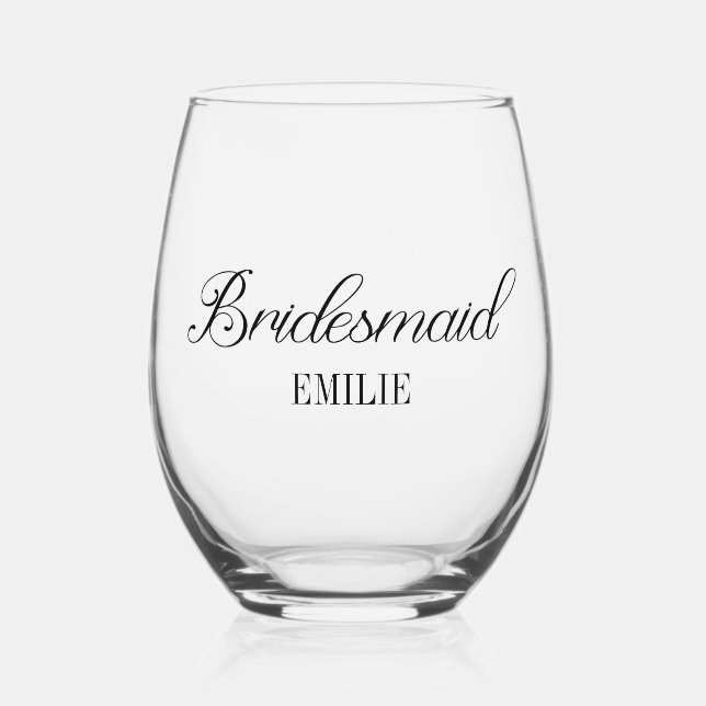 Vaso De Vino Novias de Novias Bachelorette Weekend (Anverso)