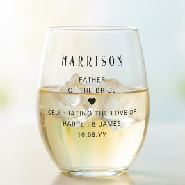 Vaso De Vino Novio Personalizado Padre Del Novio Fiesta De Boda