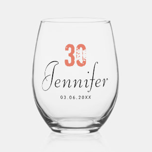 Vaso De Vino Número de cumpleaños de Terracotta   Fecha de nomb