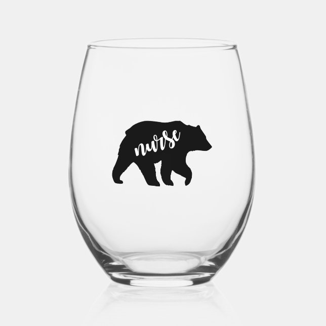 Vaso De Vino Nurse Bear (Anverso)