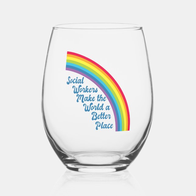 Vaso De Vino Obra social: regalo Inspirador de presupuesto arco (Anverso)