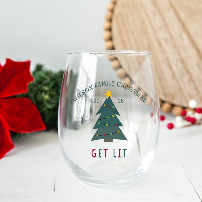 Vaso De Vino Obtener luz | Navidades personalizados (Subido por el creador)
