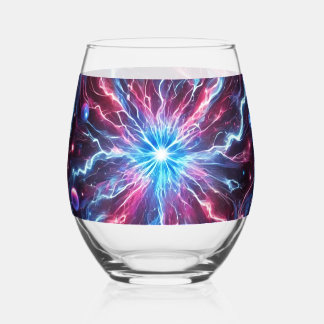 Vaso De Vino ondas de neón cuántica