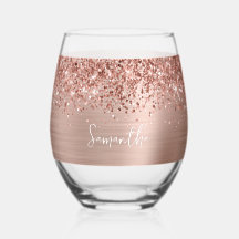 Oro Rosa Brillante Glam Nombre