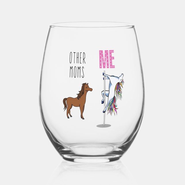 Vaso De Vino Otras mamás. Yo. (Anverso)