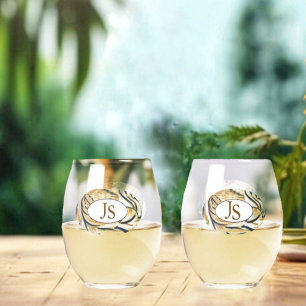 Vaso De Vino Oval Stripes-JS