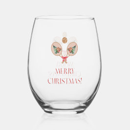 Vaso De Vino Padel Christmas Wine Glass – A Festive Padel Motif