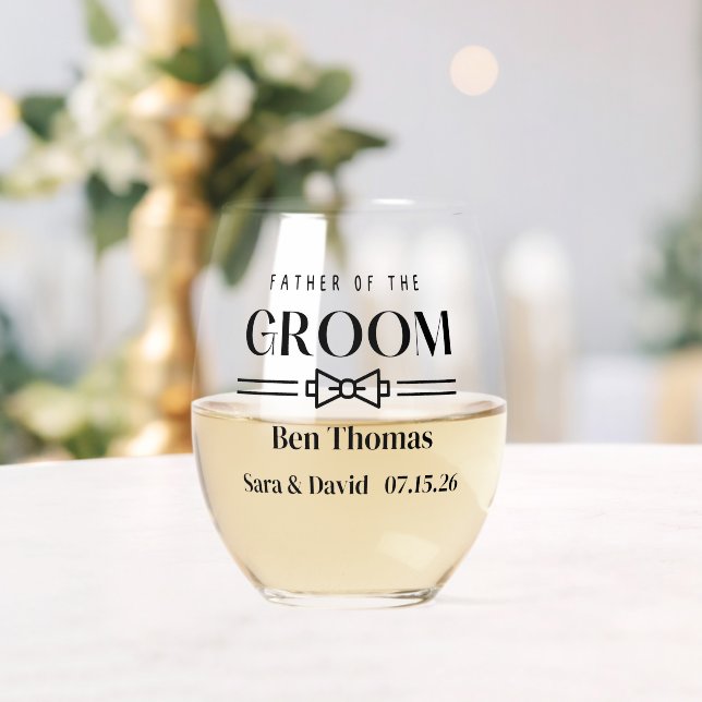 Vaso De Vino Padre del Novio (Insitu (Boda))