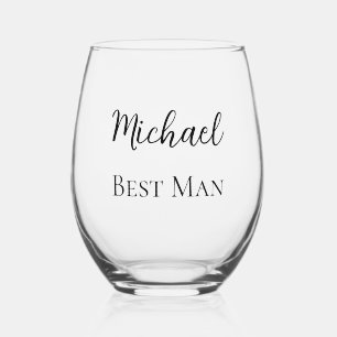 Vaso De Vino Padrino de Boda Personalizado Personalizable