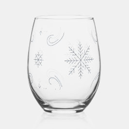 Vaso De Vino Paisley Snowflake Band