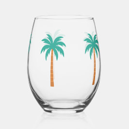 Vaso De Vino Palmeras