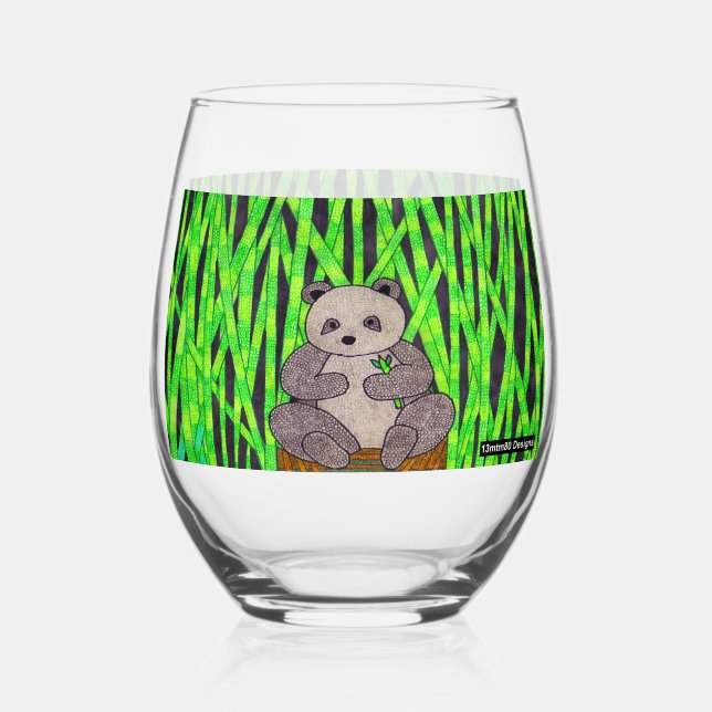 Vaso De Vino Panda - Copa de vino (Anverso)