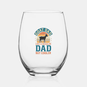 Vaso De Vino Papá Cabra Como un Papá Normal Pero Más Guay Camis