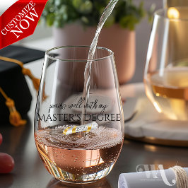 Vaso De Vino Par bien con mi título