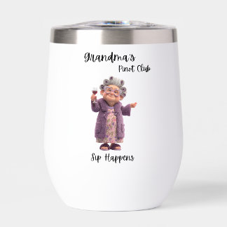 Vaso de vino para abuela Sip Happens