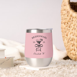 Vaso de vino para Dama de Honor personalizado The 