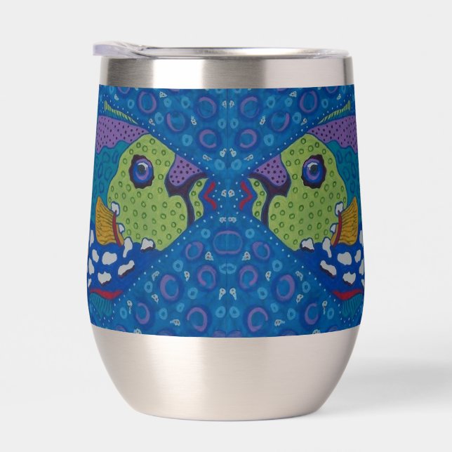 Vaso de vino para peces disparadores (Derecho)
