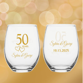 Vaso De Vino Parejas personalizados Nombre Keepsake Regalo de 5