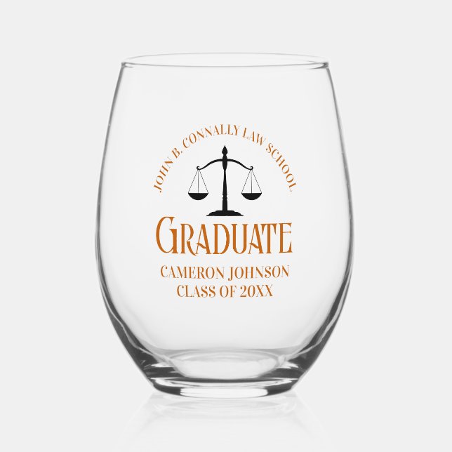 Vaso De Vino Partido de Graduación de la Escuela de Derecho Nar (Anverso)