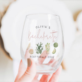 Vaso De Vino Partido de la bachillerato personalizado del Boho