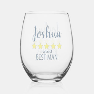 Vaso De Vino Partido de la novia y la boda 5 Estrella mejor hom