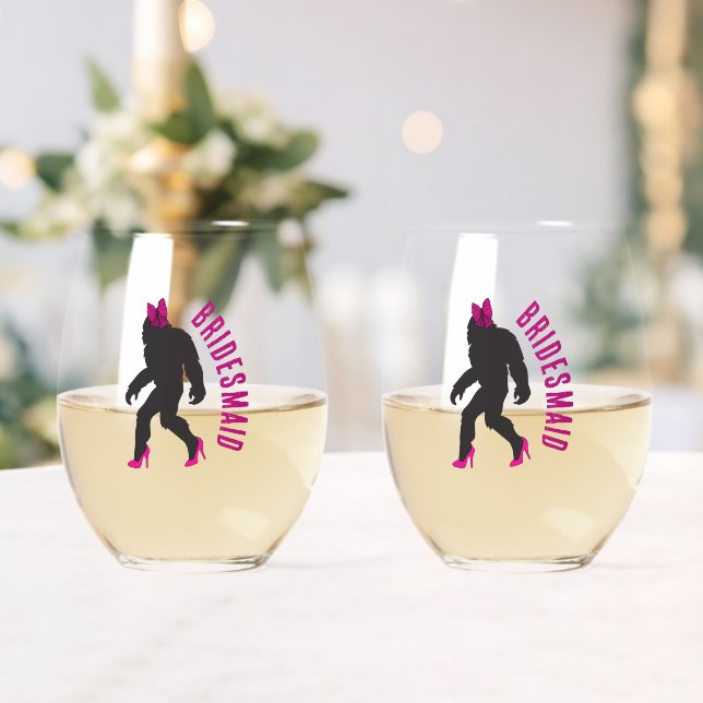 Vaso De Vino Partido personalizado Bridal Favor Moda Sassy Sasq (Insitu (Boda))