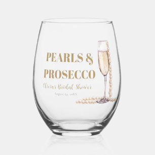 Vaso De Vino Perlas Doradas Elegantes y Desayuno Nupcial con Pr