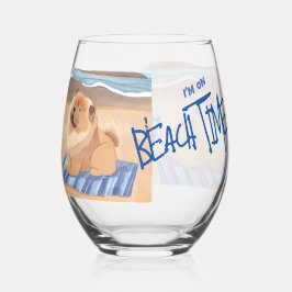 Vaso De Vino Perro ARENA N' SEA Chow Chow