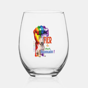 Vaso De Vino Perro de Bullterrier en miniatura