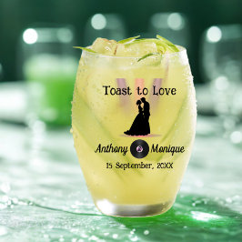 Vaso De Vino Personalizable Disco Boda