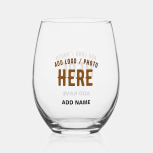 VASO DE VINO PERSONALIZABLE MODERNO ESTILO CLARO VERIFICADO MAR