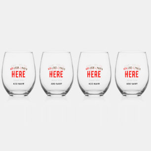VASO DE VINO PERSONALIZABLE MODERNO ESTILO CLARO VERIFICADO MAR