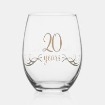 Personalizado 20° Aniversario Mantener regalo Pers