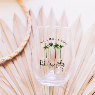 Vaso De Vino Personalizado Beach House Alquiler de vacaciones