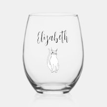 Personalizado del gato dibujando negro blanco Wint