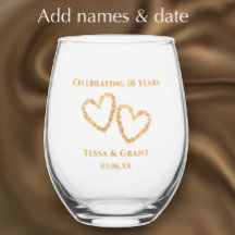Personalizado Elegante y moderno décimo aniversari