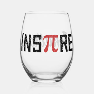 Vaso De Vino Personalizado InsPire Pi Day   Regalo de matemátic