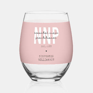 Vaso De Vino Personalizado NNP Enfermera neonatal Profesional