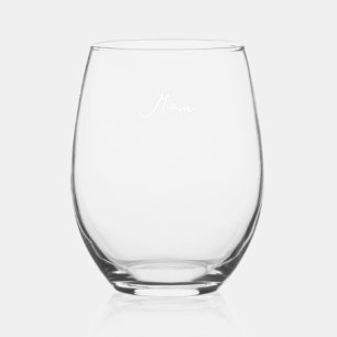 Vaso De Vino Personalizado para mamá