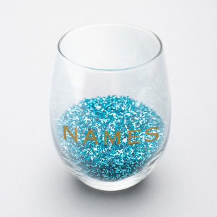Vaso De Vino Personalizados con Apellido o Apodo en Ellos