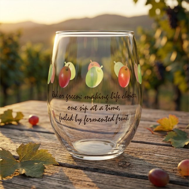 Vaso De Vino Personalized Green Grape Whine Session (Subido por el creador)