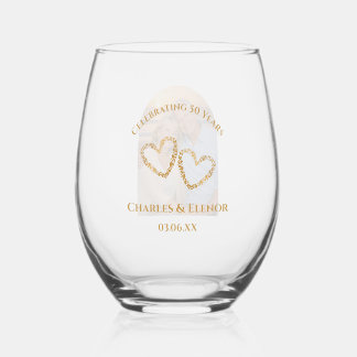 Vaso De Vino Personalized Photo Keepsake 50th Anniversary Gift