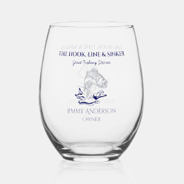 Vaso De Vino Pesca Pesca Pesca Pescador Drinkware Coctel