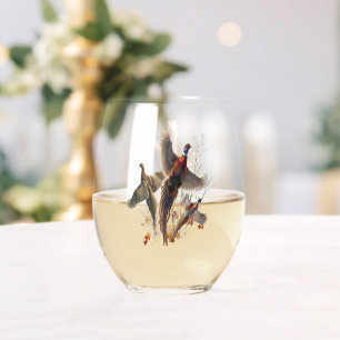 Vaso De Vino Pheasantes para siempre