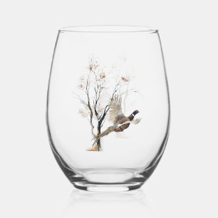 Vaso De Vino Pheasantes para siempre
