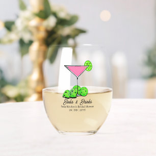 Vaso De Vino Pickleball Cosmo Dinks & Drinks Personalizados