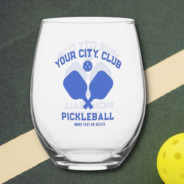 Vaso De Vino Pickleball Player Club Nombre del equipo Personali (Subido por el creador)
